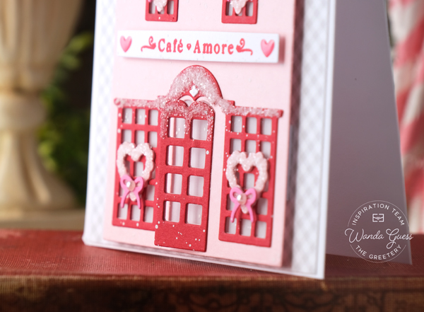 The Greetery, The Greetery stamps and dies, The Greetery Amour Market Collection, Valentine's Day, Handmade cards, Valentine crafts, Valentine cards, The Greetery Market Place Dies, The Greetery Coquette Hearts, The Greetery Bitty Blooms, wanda guess, A Blog Called Wanda