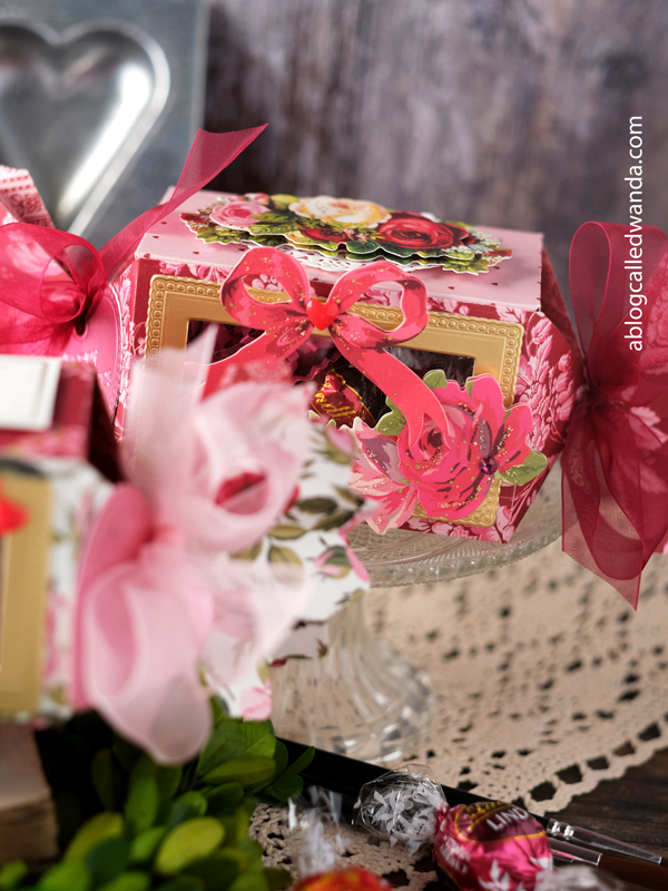 valentines day crafts, valentine decorating, anna griffin valentines, vintage valentine, treat boxes, anna griffin dies, handmade valentines, diy, crafting, a blog called wanda, wanda guess