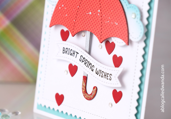 pretty pink posh stamps and dies, pretty pink posh easter, pretty pink posh spring, new release, pretty pink posh, handmade card ideas, easter cards, spring cards, umbrella card, chick card, wanda guess, a blog called wanda