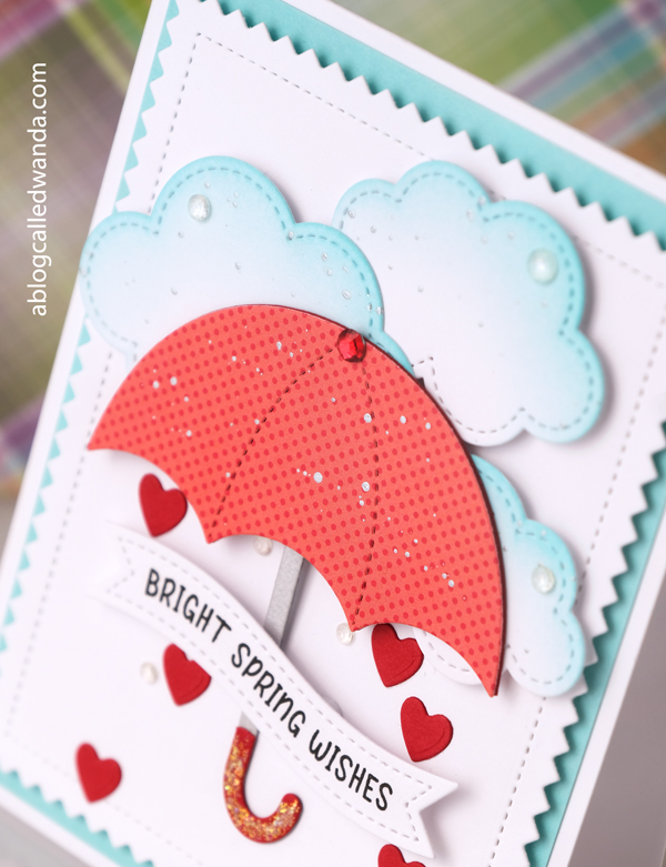 pretty pink posh stamps and dies, pretty pink posh easter, pretty pink posh spring, new release, pretty pink posh, handmade card ideas, easter cards, spring cards, umbrella card, chick card, wanda guess, a blog called wanda