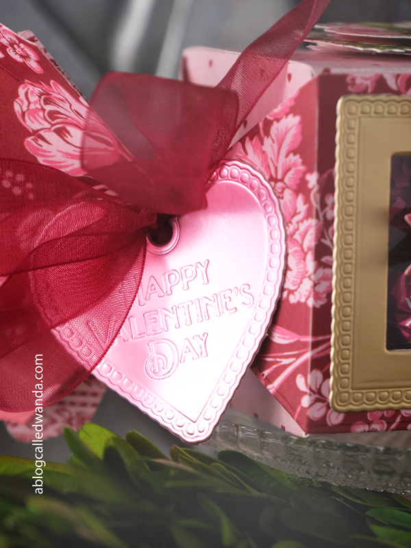 valentines day crafts, valentine decorating, anna griffin valentines, vintage valentine, treat boxes, anna griffin dies, handmade valentines, diy, crafting, a blog called wanda, wanda guess