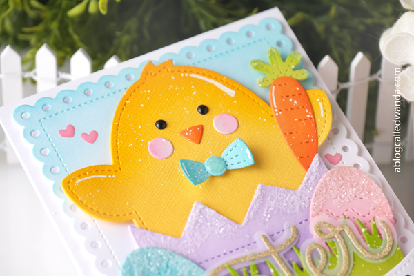 pretty pink posh stamps and dies, pretty pink posh easter, pretty pink posh spring, new release, pretty pink posh, handmade card ideas, easter cards, spring cards, umbrella card, chick card, wanda guess, a blog called wanda