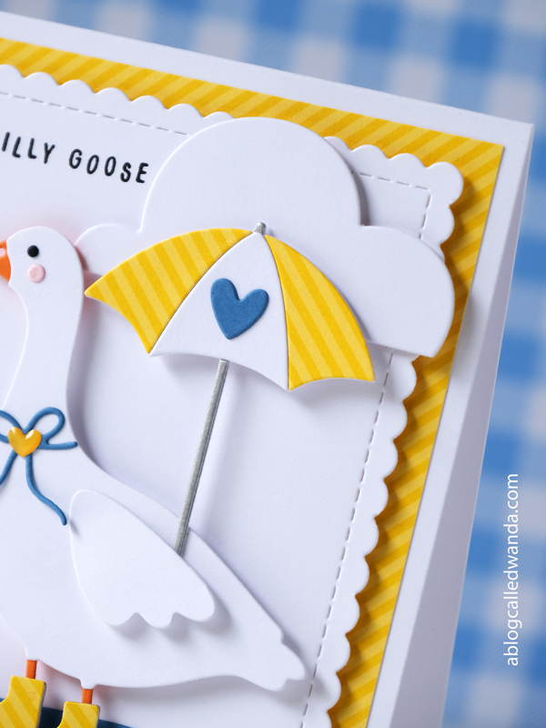 a blog called wanda, wanda guess, concord and 9th, concord & 9th, new release, concord and 9th silly goose, stamps and dies, clean and simple cards, card ideas