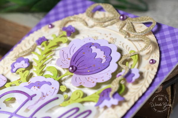 the greetery stamps and dies, handmade card ideas, cards with the greetery, spring cards, easter, die cutting, the greetery rosemal reflections, wanda guess, a blog called wanda