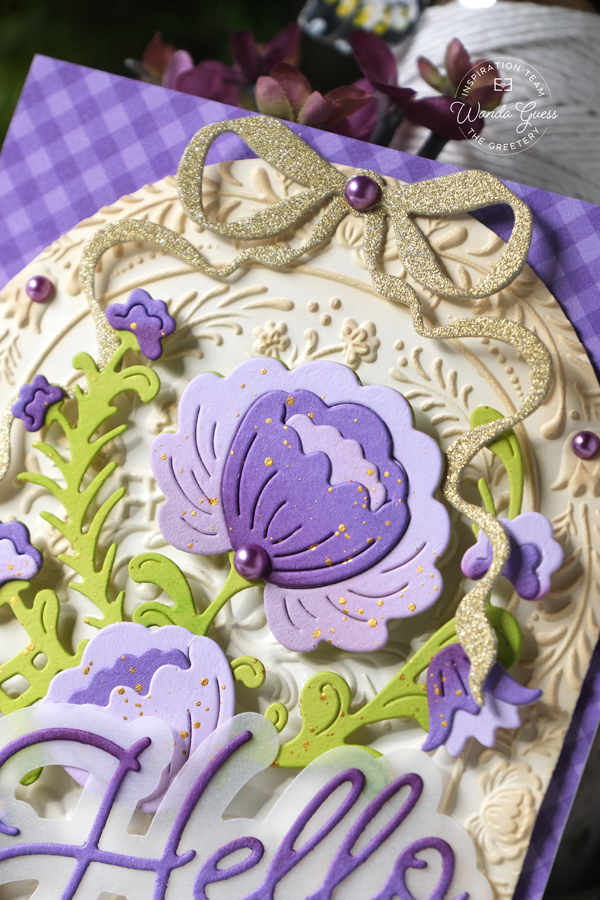 the greetery stamps and dies, handmade card ideas, cards with the greetery, spring cards, easter, die cutting, the greetery rosemal reflections, wanda guess, a blog called wanda