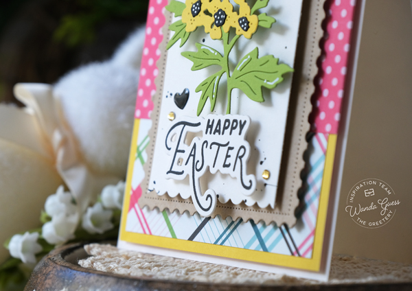 the greetery, the greetery stamps and dies, the greetery new release, the greetery tangled tulips, shortbread shapes, chocolate bunnies, the greetery silly goose, the greetery golden egg, bigger botanicals, easter cards, easter crafting, wanda guess, a blog called wanda