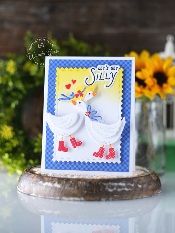 the greetery, the greetery stamps and dies, the greetery new release, the greetery tangled tulips, shortbread shapes, chocolate bunnies, the greetery silly goose, the greetery golden egg, bigger botanicals, easter cards, easter crafting, wanda guess, a blog called wanda