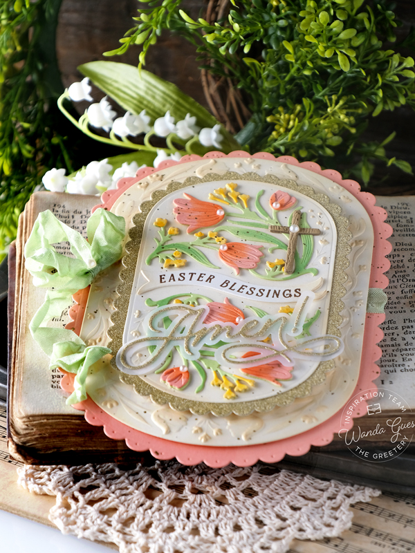 the greetery, the greetery stamps and dies, the greetery new release, the greetery tangled tulips, shortbread shapes, chocolate bunnies, easter cards, easter crafting, wanda guess, a blog called wanda