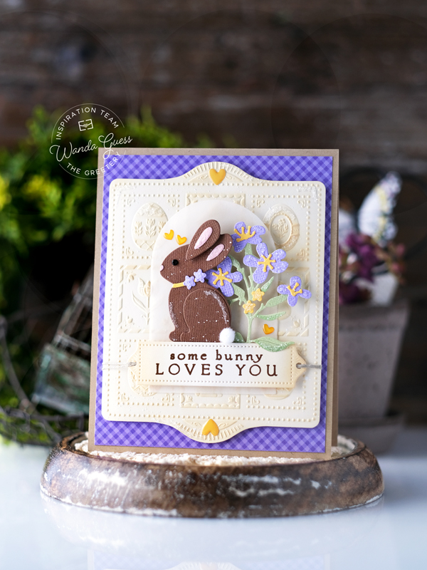 the greetery, the greetery stamps and dies, the greetery new release, the greetery tangled tulips, shortbread shapes, chocolate bunnies, easter cards, easter crafting, wanda guess, a blog called wanda