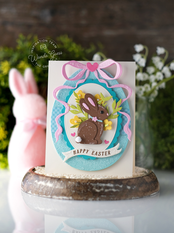 the greetery, the greetery stamps and dies, the greetery new release, the greetery tangled tulips, shortbread shapes, chocolate bunnies, the greetery silly goose, the greetery golden egg, bigger botanicals, easter cards, easter crafting, wanda guess, a blog called wanda