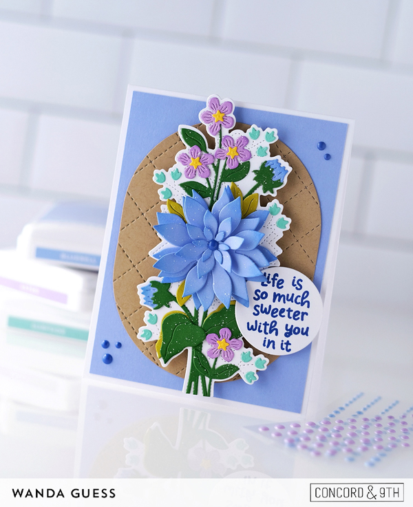 concord and 9th, concord & 9th stamps and dies, new release, new colors, handpicked dies, flowers, handmade card ideas, handmade cards, wanda guess, a blog called wanda
