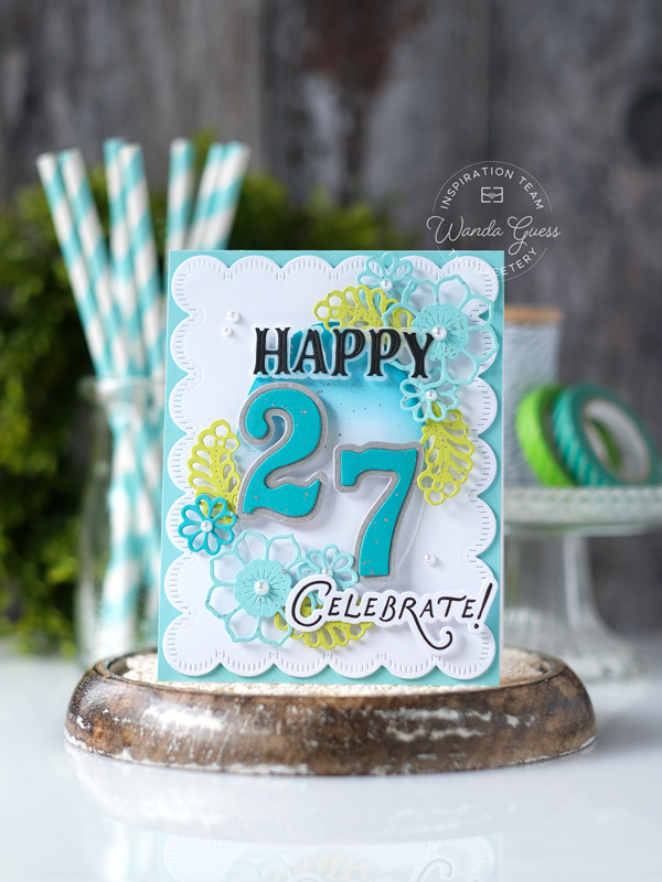 the greetery, the greetery new release, the greetery stamps and dies, the greetery fete and fiesta collection, pretty picado stamps and dies, capsule collection, arch box mini, birthday card ideas, handmade card ideas, wanda guess, the greetery
