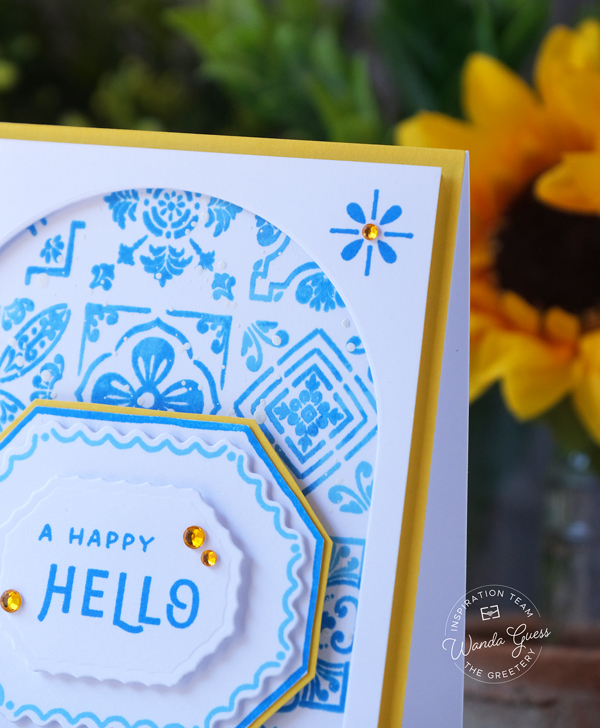 the greetery, the greetery stamps and dies, the greetery new release, la dolce vita collection, handmade card ideas, summer cards, greetery cards, the greetery tomato, the greetery rolling hills and villas, the greetery tily style, wanda guess, a blog called wanda, cheerful, stamping