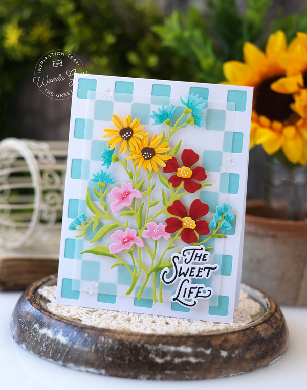 the greetery, the greetery stamps and dies, new release, la dolce vita collection, summer, italian, handmade card ideas, stamping, stencils, the greetery citrus fields, the greetery canned, fishy, the greetery coastal cuttings, ciao bella borders, card making, lemons, cheerful, wanda guess, a blog called wanda, sardines, die cuts