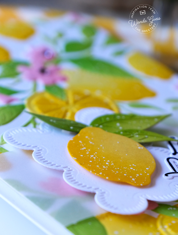 the greetery, the greetery stamps and dies, new release, la dolce vita collection, summer, italian, handmade card ideas, stamping, stencils, the greetery citrus fields, the greetery canned, fishy, the greetery coastal cuttings, ciao bella borders, card making, lemons, cheerful, wanda guess, a blog called wanda