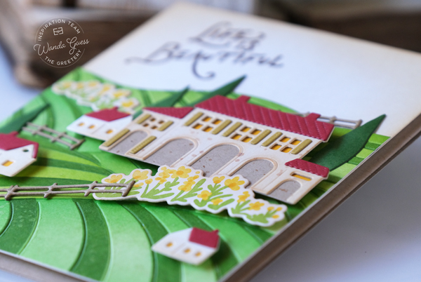 the greetery, the greetery stamps and dies, the greetery new release, la dolce vita collection, handmade card ideas, summer cards, greetery cards, the greetery tomato, the greetery rolling hills and villas, the greetery tily style, wanda guess, a blog called wanda, cheerful, stamping