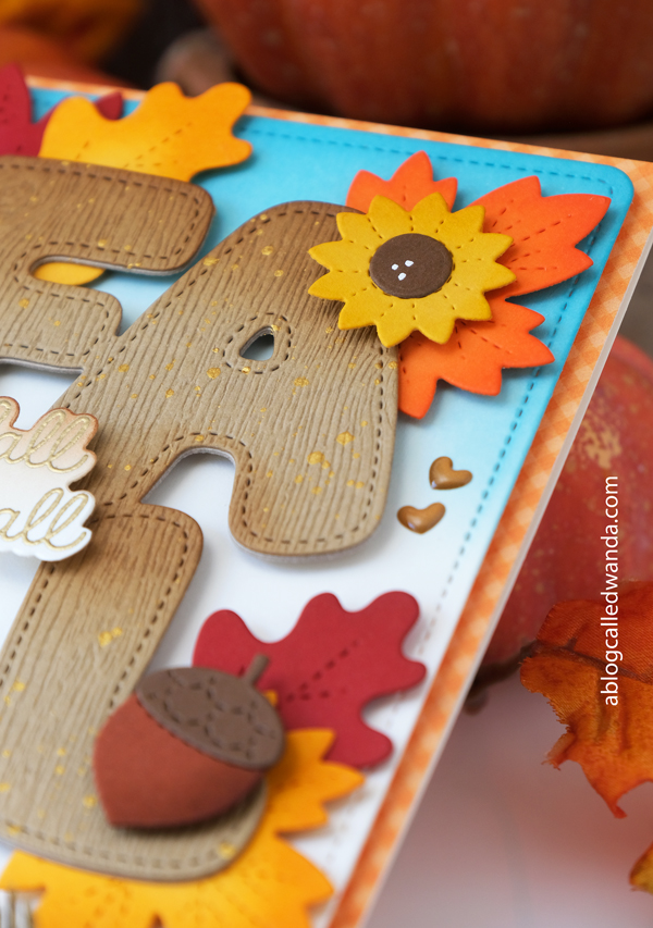 pretty pink posh new release, pretty pink posh stamps and dies, pretty pink posh fall autumn, pretty pink posh scarecrows, fall bucket, pretty pink posh fall word shaker, fall leaves, ink blending, copic coloring, pretty pink posh card ideas for fall. scarecrow cards, fall cards, wanda guess, a blog called wanda