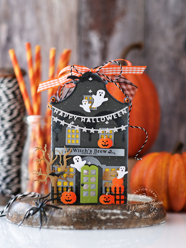 the greetery, the greetery stamps and dies, the greetery autumn edit, new release, harvest, fall, fall card ideas, the greetery market place, eerie avenue, haunted house, halloween treats, the greetery wildwood, the greetery hand picked harvest, pumpkins, warm tones, the greetery design team, wanda guess, a blog called wanda