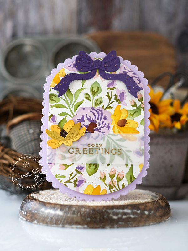the greetery, the greetery stamps and dies, the greetery autumn edit, new release, harvest, fall, fall card ideas, the greetery market place, eerie avenue, haunted house, halloween treats, the greetery wildwood, the greetery hand picked harvest, pumpkins, warm tones, the greetery design team, wanda guess, a blog called wanda
