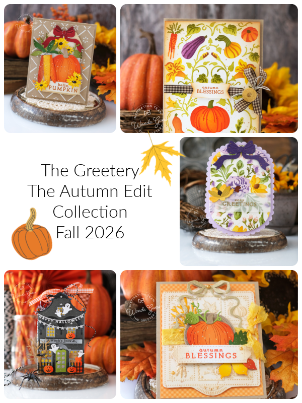 the greetery, the greetery autumn edit, the greetery new release, the greetery fall cards, halloween, autumn craft ideas, wanda guess, a blog called wanda