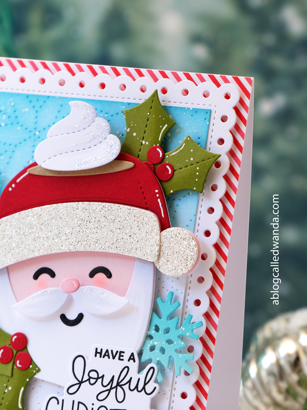 pretty pink posh stamps and dies, pretty pink posh christmas release, holiday, winter, santa, handmade christmas card ideas, die cut cards, holiday cards, pretty pink posh christmas mugs, pretty pink posh stocking gift card, reindeer holder, pretty pink posh gingherbread house, wanda guess, a blog called wanda, cute christmas projects, handmade holidays