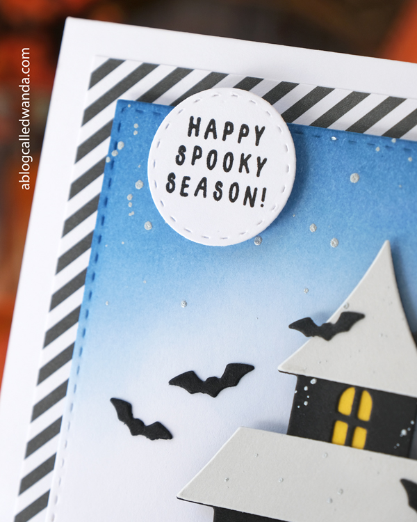 concord and 9th, concord and 9th halloween, spook alley, halloween card ideas, ink blending, trick or treat card, die cuts, autumn lane, homemade halloweeen, wanda guess, a blog called wanda