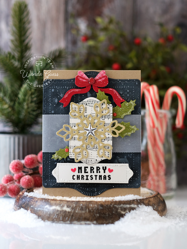 the greetery, the greetery stamps and dies, the greetery christmas release, district twelve 25, holiday, winter, christmas, capsule quilt shop, shortbread shapes, handmade christmas cards, holiday stamping, wanda guess, a blog called wanda